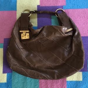 Juicy Couture Hobo-Style Slouchy Leather Handbag